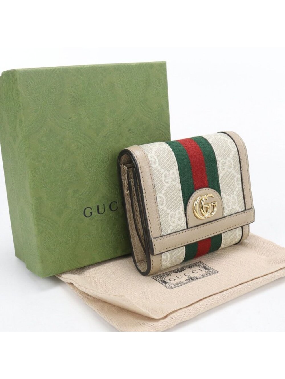 Gucci Medium Wallet Ophidia Bifold Leather